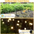 thumbnail image 4 of Solar Garden Lights, 2 Pack Upgraded 16 LED Solar Powered Firefly Lights, Solar Outdoor Decorative Lights, Starburst Flexible Swaying Waterproof Garden Lights for Yard Patio Pathway Fence, Warm White, 4 of 7