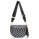 thumbnail image 1 of Bolso Riñonera Cruzado de Nylon a Cuadros para Mujer A06 Negro y Gris, 1 of 6