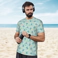 thumbnail image 4 of Wukai Sea Turtle Print Men's Short-Sleeved Mesh T-Shirt,Quick-Dry Short Sleeve Workout T-Shirt-3X-Large, 4 of 8