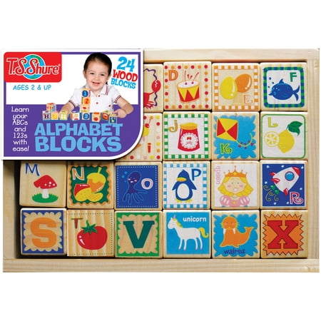 T.S. Shure Alphabet Cutesie Wooden Blocks