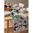 thumbnail image 3 of Table Runners 72 Inches Long Dress Scarves, Christmas Snowman Farmhouse Kitchen/Dining Table Runner, Coffee Tablerunners, Grey Xmas Pine Branches Snowflakes Red Birds 13x72 Inch, 3 of 7