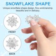 thumbnail image 3 of FONWILYO 20Pcs Rhinestone Snowflakes Silver Imitation Pearls Decorations for Designers, 3 of 7