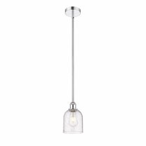 616-1S-PC-G558-6SDY Innovations Lighting Bella - 1 Light Stem Hung Mini Pendant In Industrial Style-9 Inches Tall and 5.5 Inches Wide-Polished Chrome
