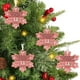 thumbnail image 5 of Adornos navideños de cristal marino | Colgantes hechos a mano con forma de copo de nieve | Regalo de recuerdo de amistad | Decoración navideña acrílica 2D para el hogar, 5 of 6