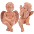 thumbnail image 1 of 2pcs Adorable Angel Adornments Pottery Small Angel Flowerpot Decoration For Home, 1 of 9