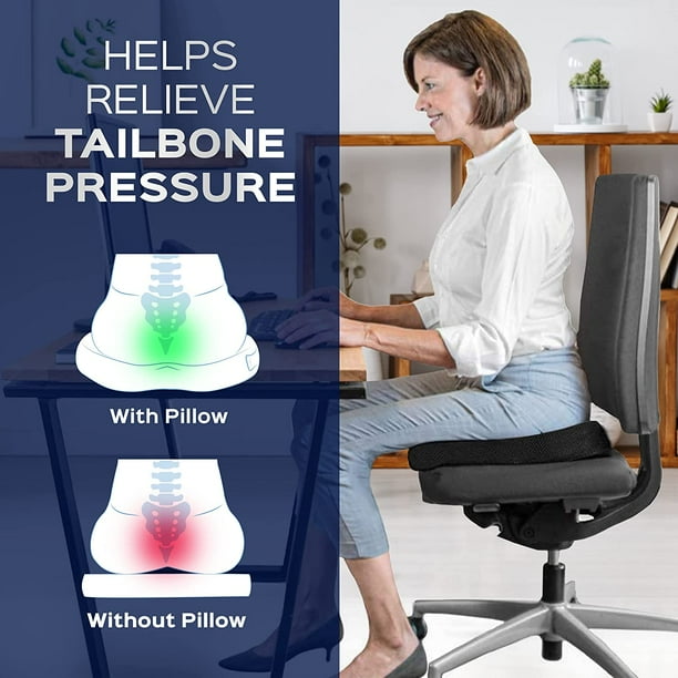 Booster Seat Cushion Ergonomic Wedge Raiser Chair Cushions for