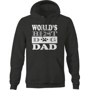 Worlds Best Dog Dad Puppy Animal Pet Graphic Hoodies Xlarge Dark Grey
