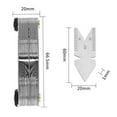 thumbnail image 5 of 4 Pieces Pitch Gauge, 52PC Threaded Steel Screw Thread Gauge Metric + Inch 55° + 60° Professional Thread Measurement, 5 of 5