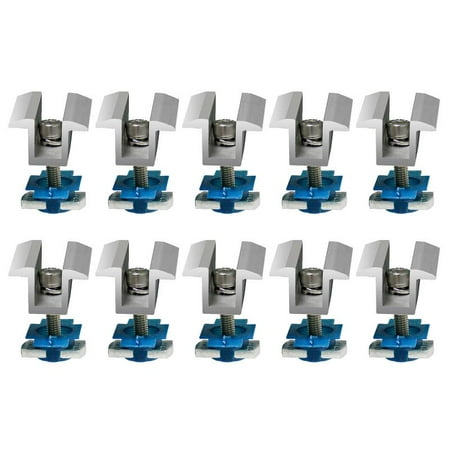 

10Pcs Aluminum Solar Panel Roof Mounting Bracket for Carvans Roof