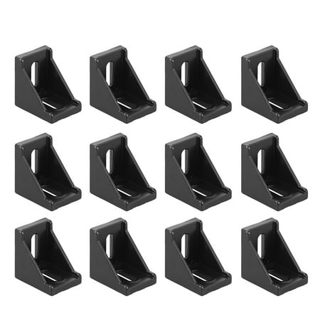 

NICEXMAS 20pcs 3030 Black Aluminum 90 Degree Angle Corner Bracket