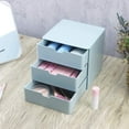 thumbnail image 4 of Organizador de tocador Ormromra 3 cajones compacto rosa, 4 of 6