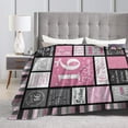 thumbnail image 4 of Sweet 16 Gifts For Girls Blanket Gifts For Kids Adults - Lightweight Throw Blanket For Bedroom Living Room Decor Soft Fuzzy Fleece Cozy Plush Bed Couch 40"X30", 4 of 7
