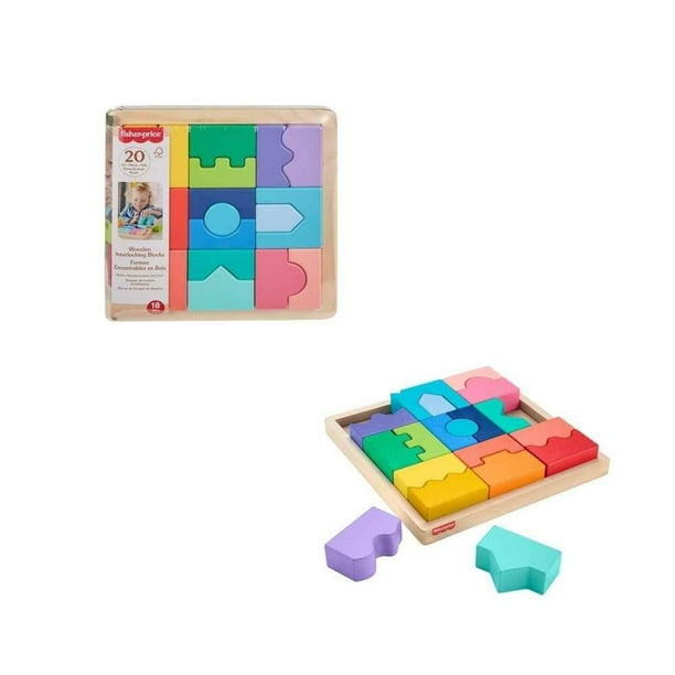 Juguete para Bebés Fisher Price Rompecabezas Geométrico Didáctico de Madera