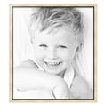 thumbnail image 2 of ArtToFrames 30" x 34" Silver with Black Lip Picture Frame, 30x34 inch Multi Wood Poster Frame (WOM-5193),  Pack, 2 of 7