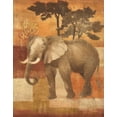 thumbnail image 2 of Hristova, Albena 20x24 Gold Ornate Wood Framed with Double Matting Museum Art Print Titled - Animals on Safari IV, 2 of 4