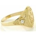 thumbnail image 3 of 14k Solid Yellow Gold Zodiac CZ Ring - Gemini, 3 of 5