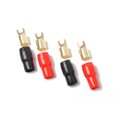 thumbnail image 4 of KONTONTY 2Pairs Assorted Color 8Ga Crimp Terminals Copper Spade Terminals for Audio Wire Connections, 4 of 8