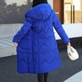 thumbnail image 4 of Ketyyh-chn99 Women's Winter Coats Long Maxi Womens Parka Hood Jacket Blue,2XL, 4 of 5