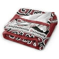 thumbnail image 2 of Campbellsville A University Fleece Blanket, Very Soft Microfiber Flannel Blanket for Couch Warm and Cozy for All Seasons, Black, 2 of 6