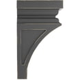thumbnail image 3 of Ekena Millwork 5"W x 5 3/4"D x 10"H Medium Nevio Wood Vintage Decor Corbel, Black, 3 of 6