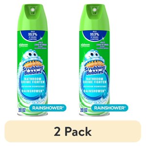 Scrubbing Bubbles Bathroom Grime Fighter Spray, 2 Pack
