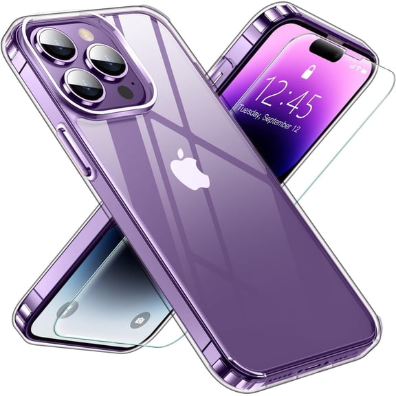 Entronix 2-in-1 Clear Case iPhone 14 Pro with Screen Protector