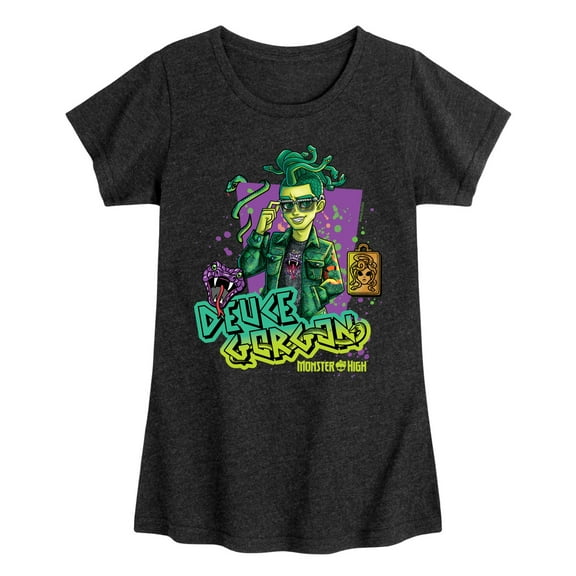 Monster High - Deuce Gorgon Snake Venom - Toddler & Youth Girls Short Sleeve Graphic T-Shirt