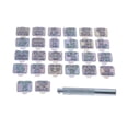 thumbnail image 2 of 26x Repujado de material cuero Herramientas de Repujar de material cuero Artificial Utensilio Estampado de material cuero Profesionales, 2 of 9