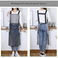 thumbnail image 3 of 3 Packs Waterproof Aprons Cooking Kitchen Aprons with Pockets and Hand Wipe for Restaurant Craft Garden，43.3" L, 3 of 5