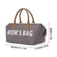 thumbnail image 4 of SNNROO 3pcs/Set Tote Shoulder Diaper Bag With Dry/Wet Separation  Bottle Compartment For Traveling Moms, 4 of 7