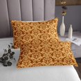 thumbnail image 3 of Boho Floral Quilt Set Victorian Queen Bedspread Set,Gothic Paisley Coverlet Set Baroque Vintage Damask Goth Quilted,Orange Yellow Antique Exotic Flowers Bohemian Decor, 3 of 5