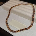 thumbnail image 3 of Exaggerated Retro Leopard Print Necklace Sophisticated Leopard and Braided Pattern Necklace, 3 of 8