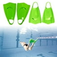 thumbnail image 5 of SIEYIO Silicone Swimming Fins Travel Size Flippers Short Snorkeling Fins Comfortable Swim Training Fins for Lap Swimming Pool, 5 of 15