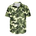 thumbnail image 5 of ZRGHAOYLQ Army Camo T Shirts Big and Tall Mens Button Up Shirts Short Sleeve Plus Size Lapel Tshirts Camouflage Millitary Tactical Shirt, 5 of 5