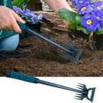 thumbnail image 6 of 8-Tooth Manganese Steel Garden Weeding Tool, Hand-Held Root Puller & Soil Tiller with Ergonomic Grip for Vegetables, Flowers & Plant Beds, 2-in-1 Soil Loosening Hoe Cultivator with Stainless Steel, 6 of 8