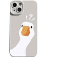 thumbnail image 7 of Compatible with iPhone Case,Matte Cute Funny Doubt Duck Silicone Bumper Camera Lens Protection Soft Shockproof Cover Phone Case (Black,iPhone Xr), 7 of 7