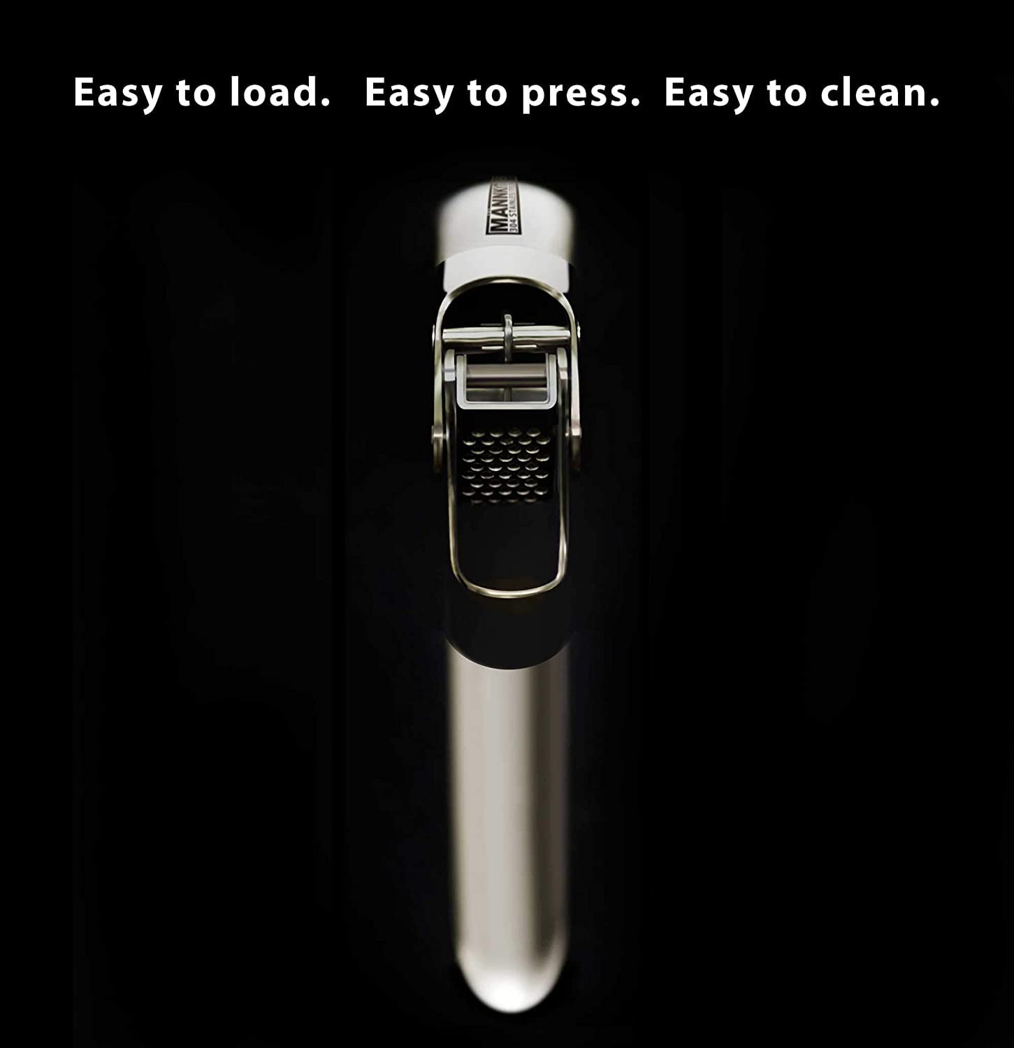 Stainless Steel Garlic Press, Double Lever Heavy Duty Mincer, Easy to Clean Rust Proof