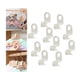 thumbnail image 2 of Billuyoard 10x Heavy Duty Closet Cabinet Space Savers Hangers for Pants Caps Coats  Almacenamiento y organización del hogar Blanco 5x2 cm, 2 of 6