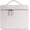 White, variant on Large Capacity Leather Makeup Bag | Portable Makeup Cosmetic & Toiletry Storage Organizer | Travel Toiletries Case for Women & Students