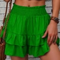 thumbnail image 1 of WILLBEST Pantalones Casuales de Mujer, Moda, Color Sólido, Pierna Ancha, Pantalones Cortos, Culottes Casuales para Uso Diario Mediana, 1 of 5
