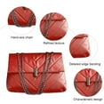 thumbnail image 3 of Crossbody Bags for Women Shoulder Bag Handbag Ladies Small Purses with Chain Strap-red, 3 of 5