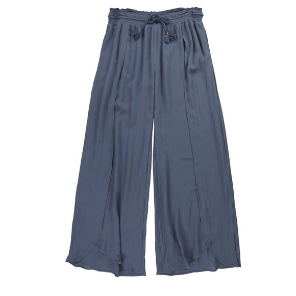 P.J. Salvage Womens Wide leg Pajama Lounge Pants, Blue, Small