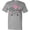 AC-Heather Grey, variant on Inktastic Baby on Board with Arrow Pink Footprints and Hearts T-Shirt