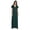Dark Green, variant on Inkmeso Wrap Style Jersey Maxi Dress Gathered Waist Summer Casual Classic Long Dress