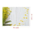 thumbnail image 3 of GreenDecor 7x5ft Spring Yellow Flower Photography Backdrop White Wood Wall Photo Studio Background, 3 of 5
