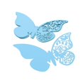 thumbnail image 1 of Tarjeta de lugar de mariposa cortada con láser, marca de mesa, copa de vino, tarjetas de nombre de papel para boda, cumpleaños, Baby Shower, suministros para fiestas, 10 piezas, 1 of 4