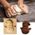 thumbnail image 3 of Con Sello Para Galletas, Molde De Prensa De Galletas De Madera, Molde Cortador De Galletas, Herramienta Para Hornear Diy Yuarrent HA039227-00, 3 of 6