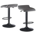 thumbnail image 1 of Winsome Tarah 2pc Set Air Lift Adjustable Stool, Black/Gray, 1 of 9