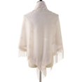 thumbnail image 1 of Stylish Lace Ponchos with Fringed Edges Multiuse Shawl for Various Outfit Eye Catching Sunproof Triangle Shoulder Wrap Yellow, 1 of 4