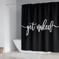 thumbnail image 2 of saxeuu Get Naked Shower Curtain Bathroom Set, Funny White Durable Waterproof Polyester Shower Curtain for Bathroom Bath Decor with Hooks 71 * 71 inches, 2 of 4